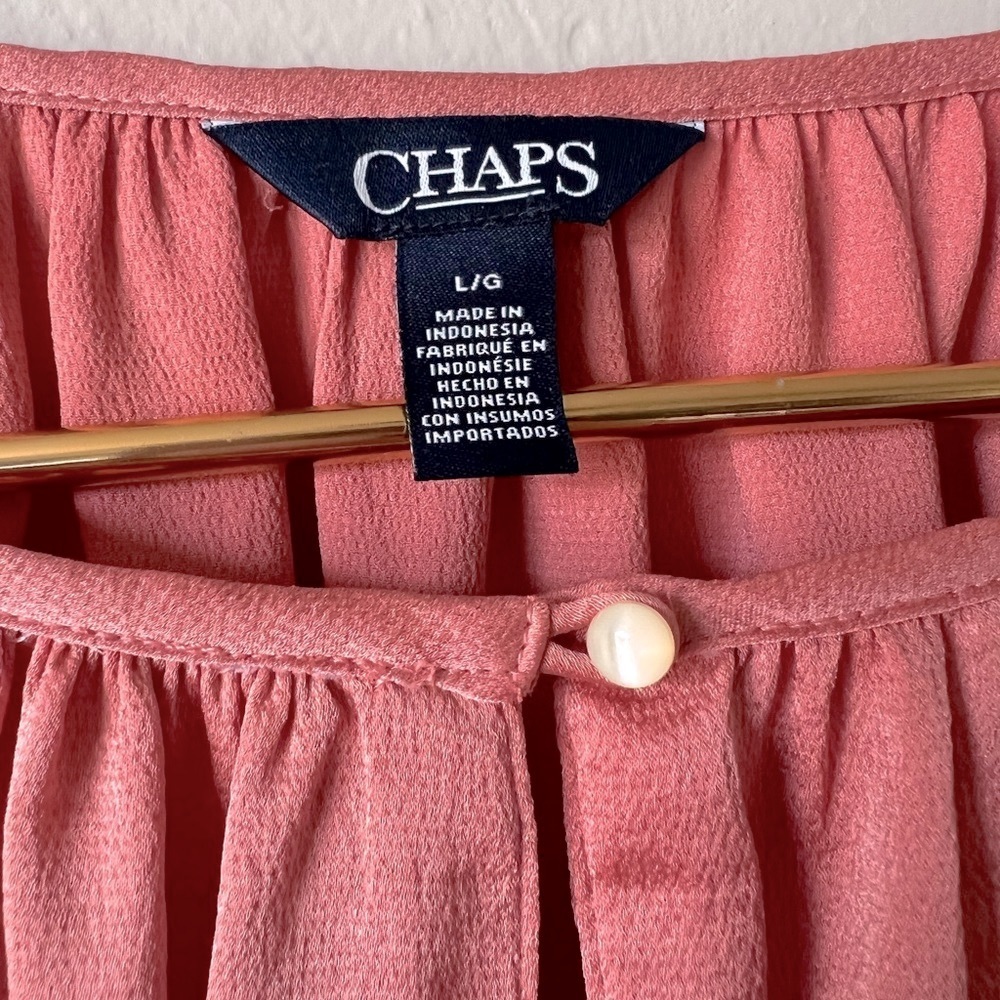 Chaps Ruffle Sleeve Blouse - Picture 3 of 4